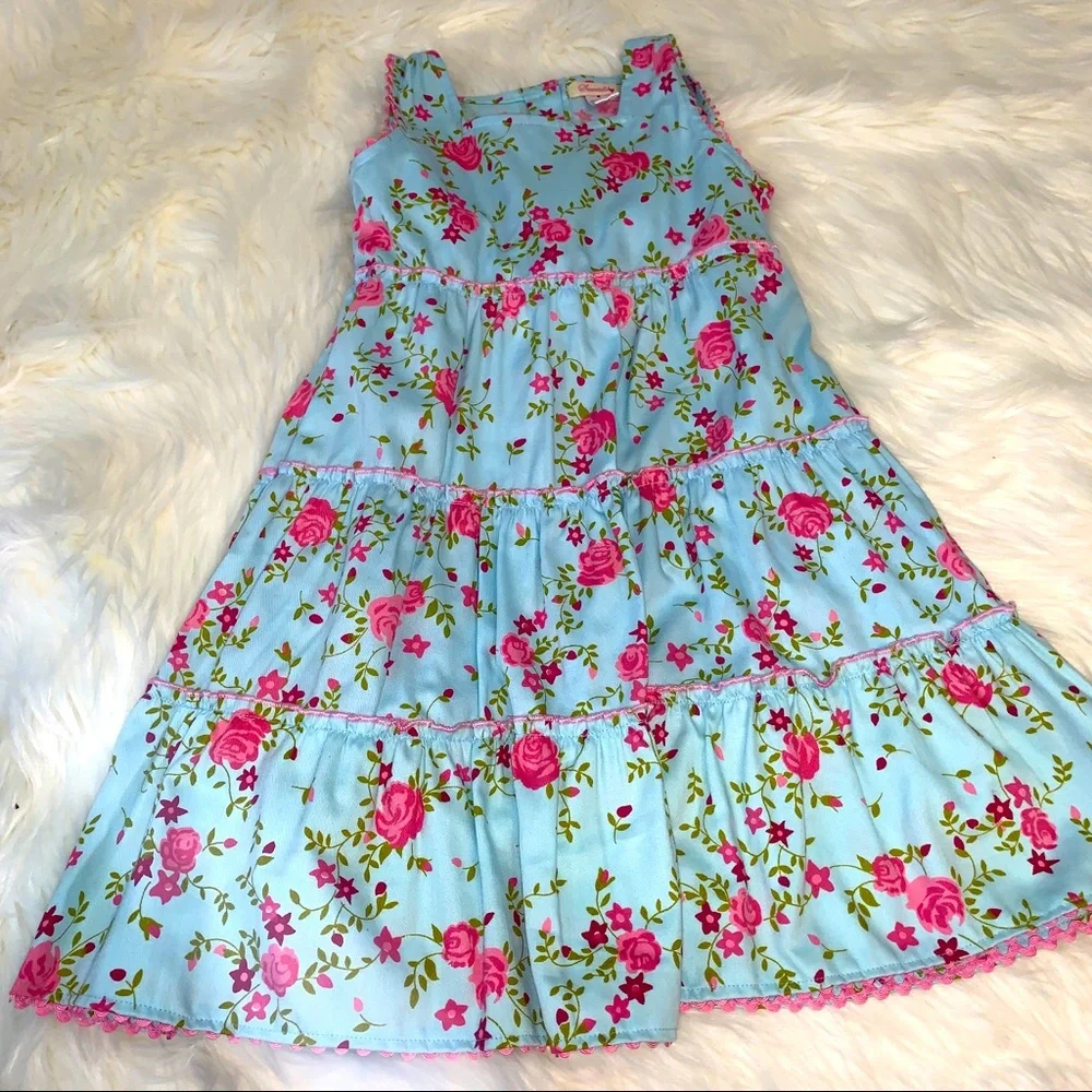 Floral ruffle dress - size 6